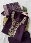 Si 356 Roman Silk Embroidery Work Kurti With Bottom Dupatta